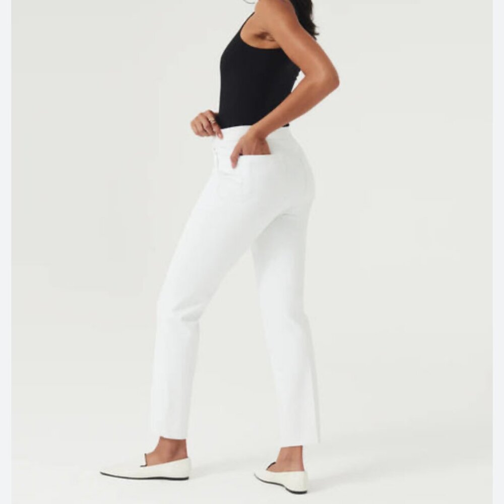 Spanx ankle white stretch heavyweight leggings style 20114R Size Medium